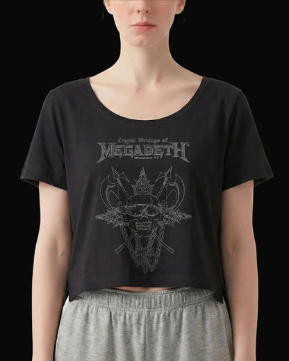 Megadeth Cryptic Writings Siyah Kadın Tişört
