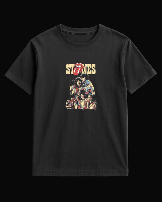 The Rolling Stones Grup Logo Siyah Tişört