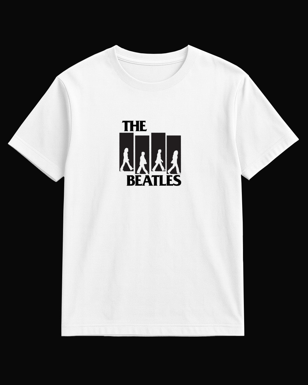 The Beatles Walking Beyaz Tişört