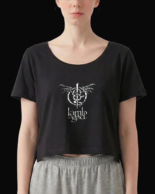 Lamb Of God Wrath Siyah Kadın Tişört V2