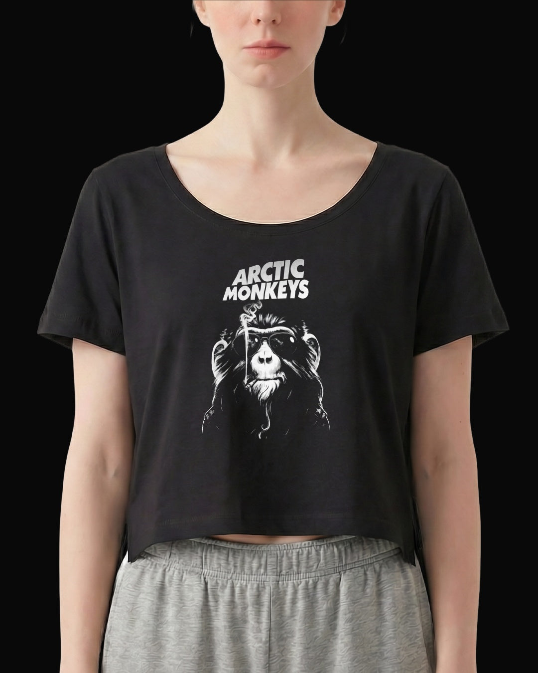Arctic Monkeys Maymun Siyah Kadın Tişört