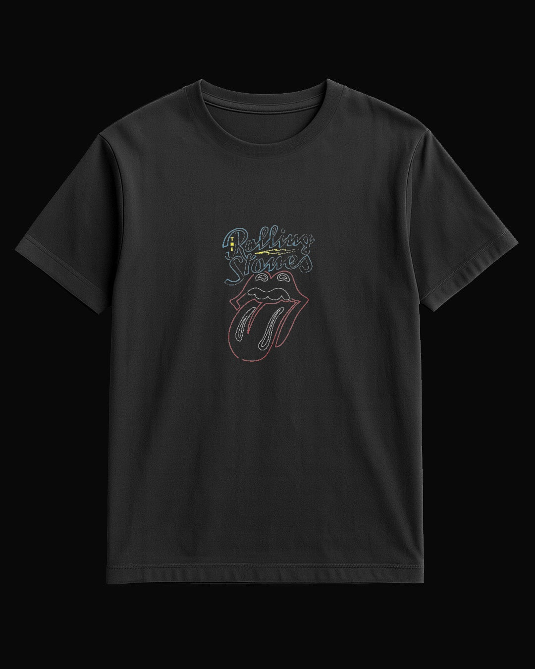 The Rolling Stones The Tongue Siyah Tişört V3